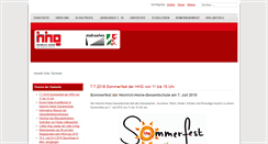 Desktop Screenshot of hhg-aachen.de